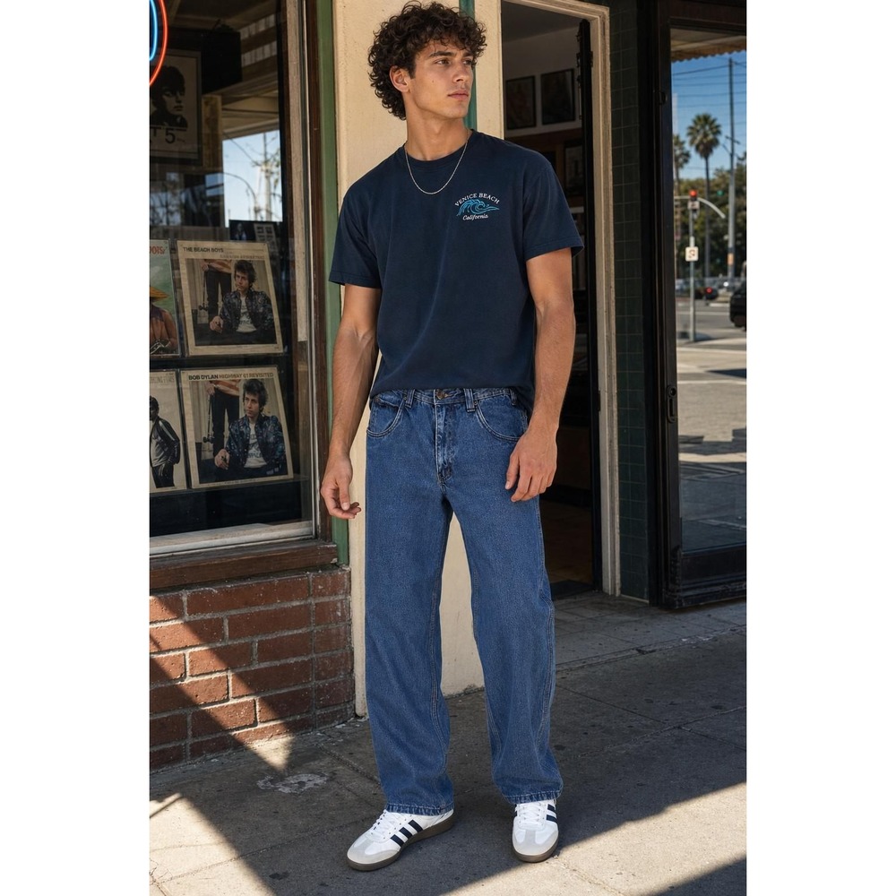 Most‎ Wanted Denim Jeans Men's 30x32 Medium Wash Straight Leg Y2K Skater